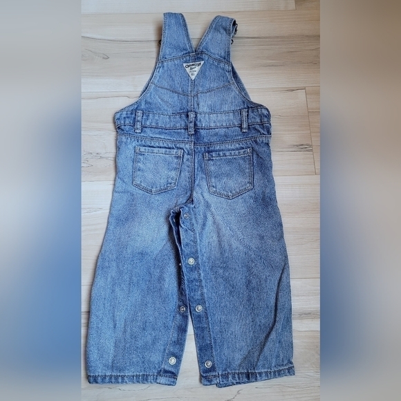 VINTAGE OSHKOSH b'gosh jeans overall butterfly 18 months - Picture 4 of 9